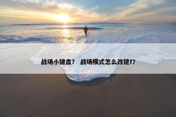 战场小键盘？ 战场模式怎么改键f？