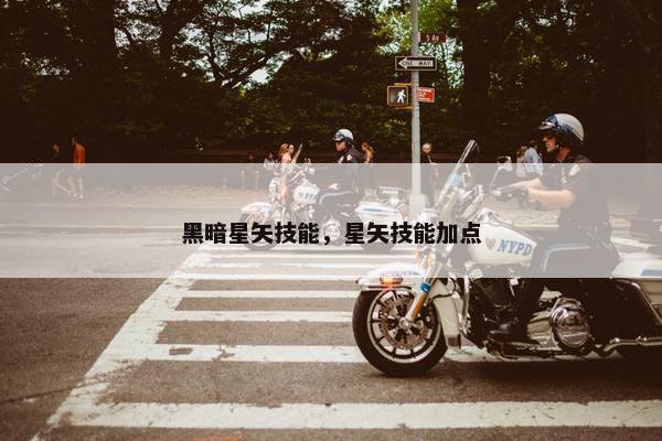 黑暗星矢技能，星矢技能加点