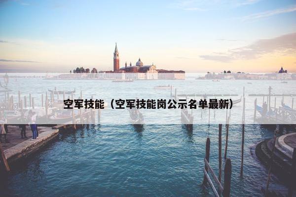空军技能（空军技能岗公示名单最新）
