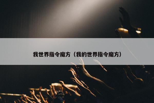 我世界指令魔方（我的世界指令魔方）