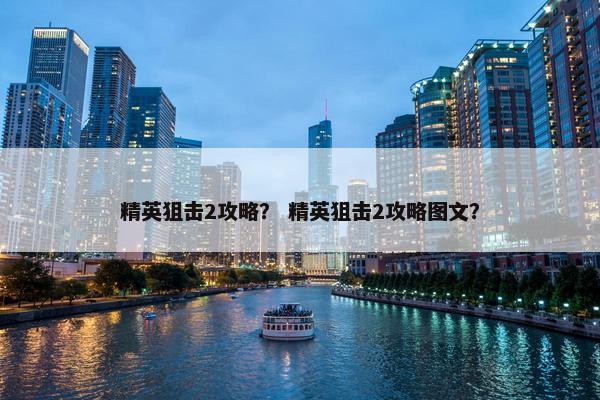 精英狙击2攻略？ 精英狙击2攻略图文？