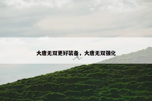 大唐无双更好装备，大唐无双强化
