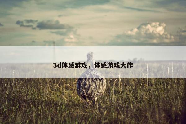 3d体感游戏，体感游戏大作
