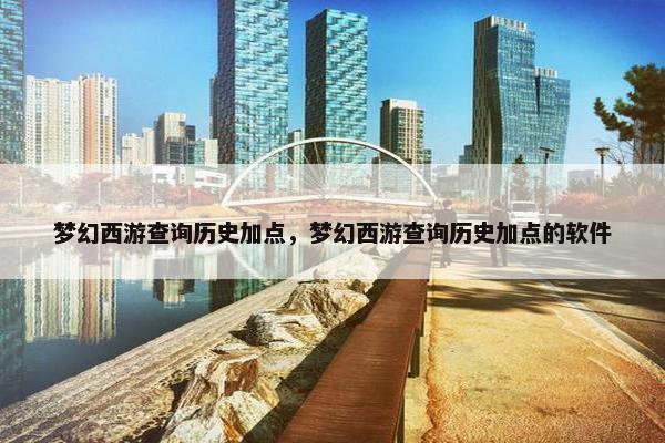 梦幻西游查询历史加点，梦幻西游查询历史加点的软件