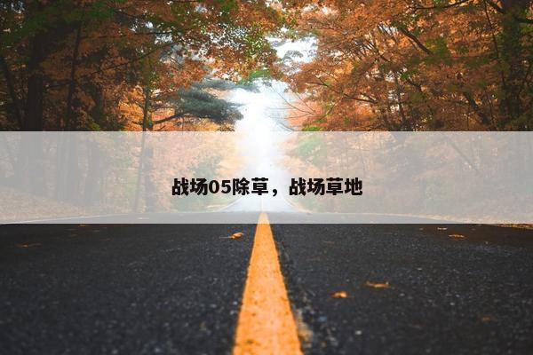 战场05除草，战场草地