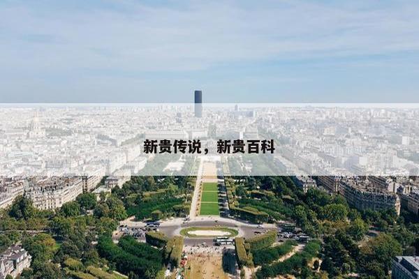 新贵传说，新贵百科