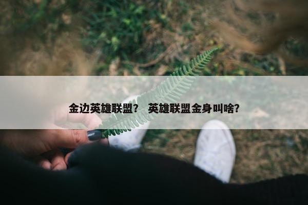 金边英雄联盟？ 英雄联盟金身叫啥？