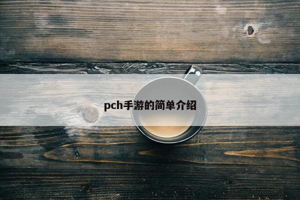 pch手游的简单介绍
