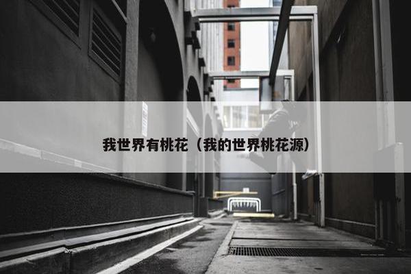 我世界有桃花（我的世界桃花源）