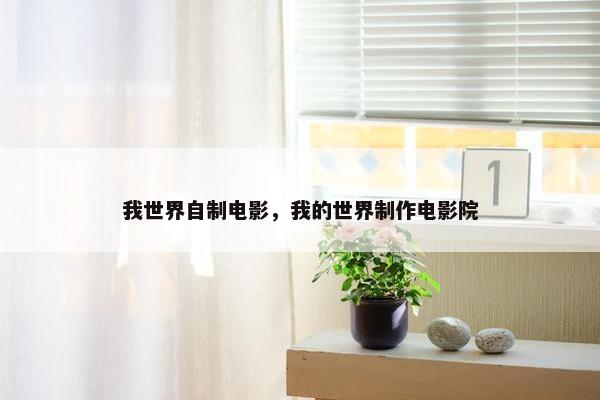 我世界自制电影，我的世界制作电影院