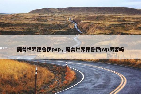 魔兽世界德鲁伊pvp，魔兽世界德鲁伊pvp厉害吗