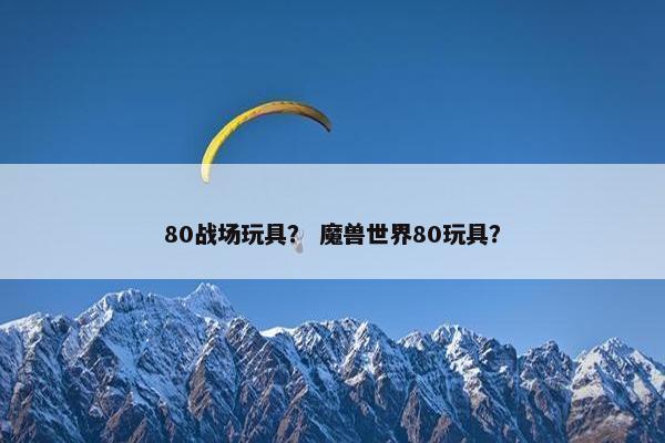 80战场玩具？ 魔兽世界80玩具？