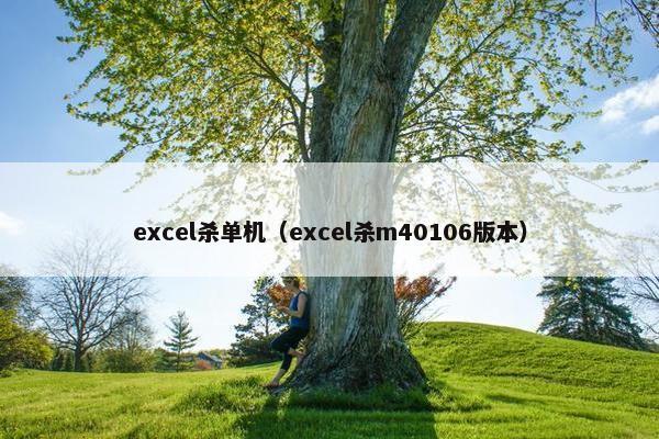 excel杀单机（excel杀m40106版本）
