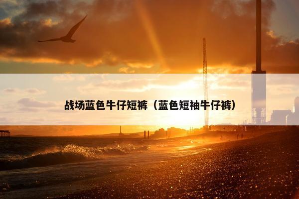 战场蓝色牛仔短裤（蓝色短袖牛仔裤）