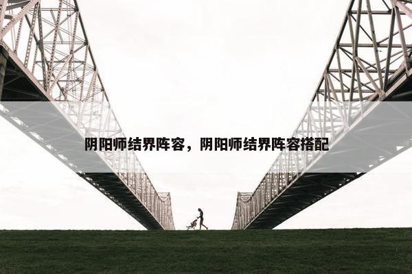 阴阳师结界阵容，阴阳师结界阵容搭配
