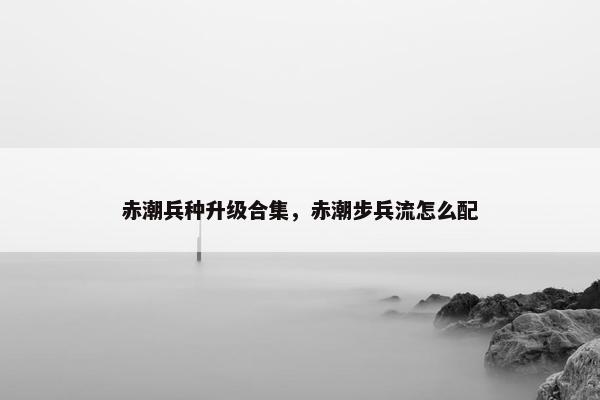 赤潮兵种升级合集，赤潮步兵流怎么配