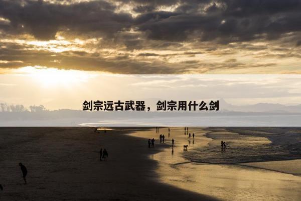 剑宗远古武器，剑宗用什么剑