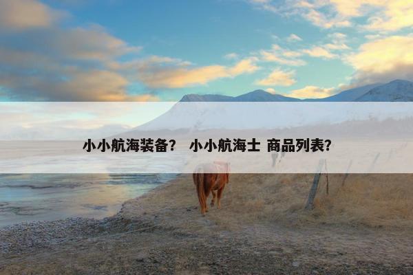 小小航海装备？ 小小航海士 商品列表？