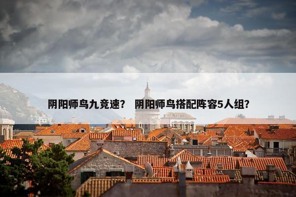 阴阳师鸟九竞速？ 阴阳师鸟搭配阵容5人组？
