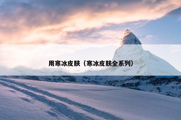 用寒冰皮肤（寒冰皮肤全系列）