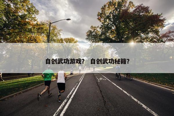 自创武功游戏？ 自创武功秘籍？
