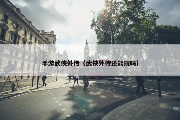 手游武侠外传（武侠外传还能玩吗）
