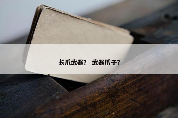长爪武器？ 武器爪子？