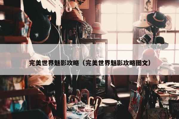 完美世界魅影攻略（完美世界魅影攻略图文）