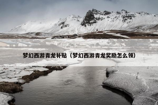 梦幻西游青龙补贴（梦幻西游青龙奖励怎么领）