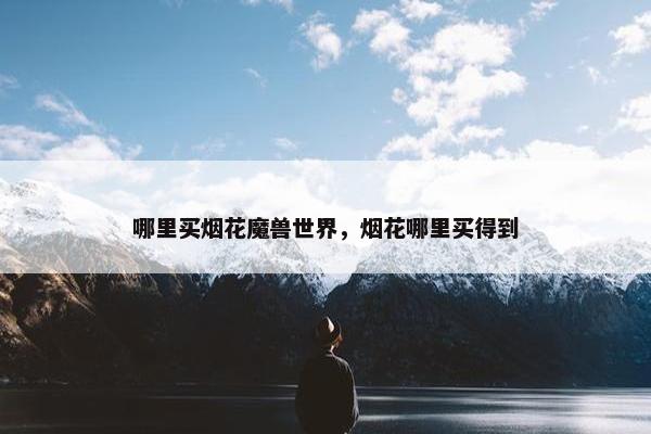 哪里买烟花魔兽世界，烟花哪里买得到