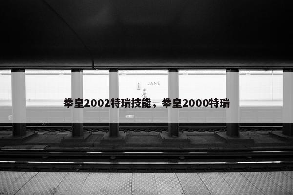 拳皇2002特瑞技能，拳皇2000特瑞