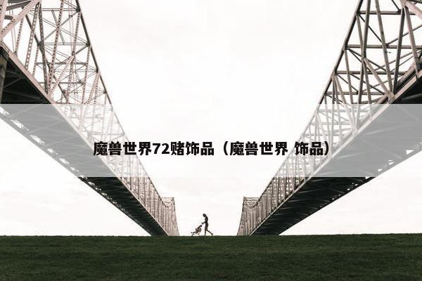 魔兽世界72赌饰品（魔兽世界 饰品）