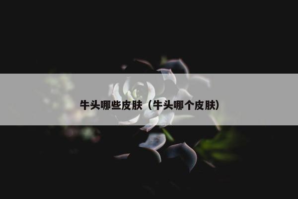 牛头哪些皮肤（牛头哪个皮肤）