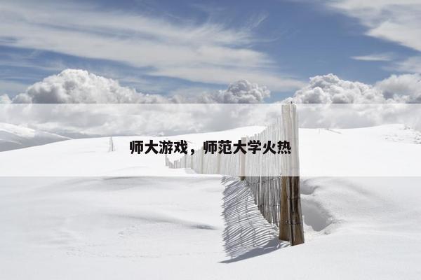 师大游戏，师范大学火热