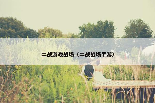 二战游戏战场（二战战场手游）