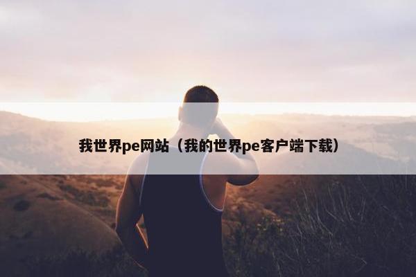 我世界pe网站（我的世界pe客户端下载）